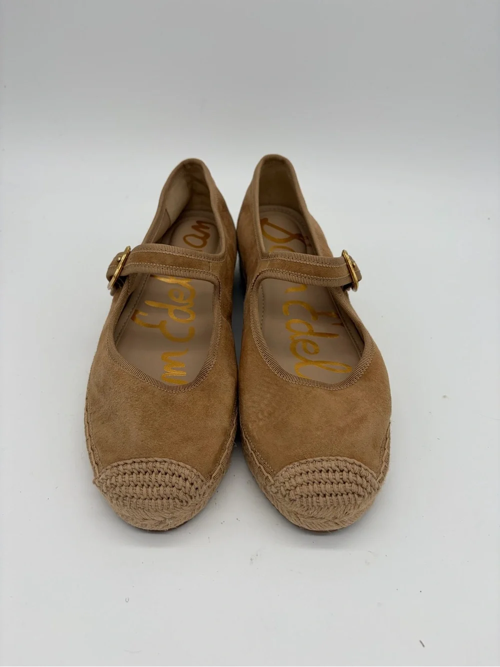 Sam Edelman Tan Suede Mary Jane Espadrilles New without Box